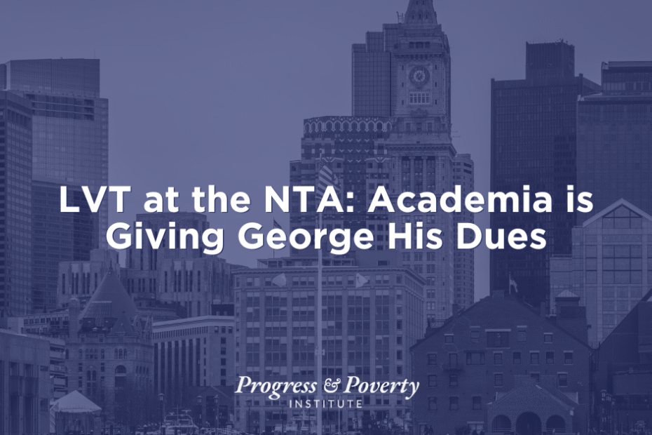 LVT at the NTA Academia is Giving George His Dues